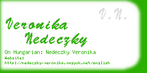 veronika nedeczky business card